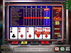 sevens wild video poker